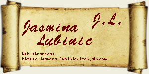 Jasmina Lubinić vizit kartica